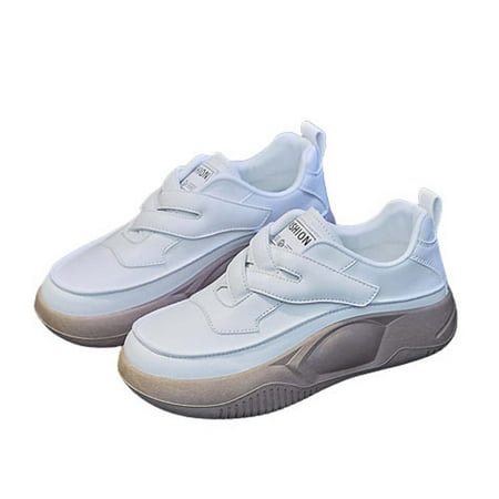 

Womens Sneakers 2023 Fashion Girls Platform Non-slip Sport Casual Ankle Booties Slip On Sneaker Walking Shoes