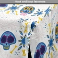 thumbnail image 4 of Cinco de Mayo Dog Crate Cover, Cultural Sugar Skulls Bones and Flowers Pattern, Easy to Use Pet Kennel Cover Small Dogs Puppies Kittens, 7 Sizes, Azure Blue Multicolor, by Ambesonne, 4 of 6