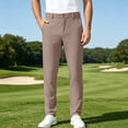 thumbnail image 2 of Akiihool Men Casual Pants Summer Men's Slim Fit Flat Front Dress Pant for Winter Pants Beige,32, 2 of 6
