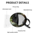 thumbnail image 4 of Saint Patrick's Day 2Pcs PU Leather Round Luggage Tags with Privacy Cover and Name ID Tag for Suitcase, Handbags, Backpacks, School Bags, 4 of 6