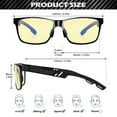 thumbnail image 4 of ANYLUV Blue Light Blocking Glasses Men Computer Gaming Glasses Lightweight Al-Mg Metal Anti Eyestrain Eye Protection Yellow Lens, 4 of 7