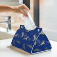 thumbnail image 5 of Tissue Box Cover, Undersea coral hammerhead shark Rectangular Leather Tissue Holder - Tissue Case Facial Paper Organizer for Bathroom, Vanity Countertop, Tabletop, Car, Napkin, 5 of 6