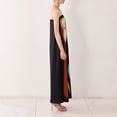 thumbnail image 5 of Women Y2k Tube Maxi Dress Strapless Abstract Print Bodycon Long Dress Backless Off Shoulder Cocktail Party Going Out Dress, 5 of 7
