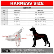 Plutus Pet No Pull Dog Harness with Breathable Mesh Padded, Adjustable Reflective Escape Proof Dog Harness, Quick Fit Dog Vest Harness for Small Medium Large Dogs(XXS, Black)