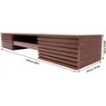 thumbnail image 3 of Wall Mounted Desk, Floating Wall Organizer with Pull Out Drawer, 15.5" D x 60" W x 9.5" H, Space-Saving Wall Organizer Computer Desk for Home Office (Brown), 3 of 9
