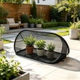 thumbnail image 4 of Eespoir Plant Protection Net Cover, Foldable Mesh With Ground Nails, Garden Pest And Bird Barrier, Outdoor Plants Cover, Vegetable Fruits Shield,Black, 4 of 6