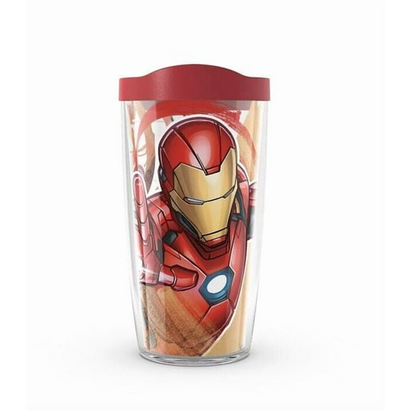 Tervis  Iron Man Iconic Wrap Tumbler With Travel Lid 16oz