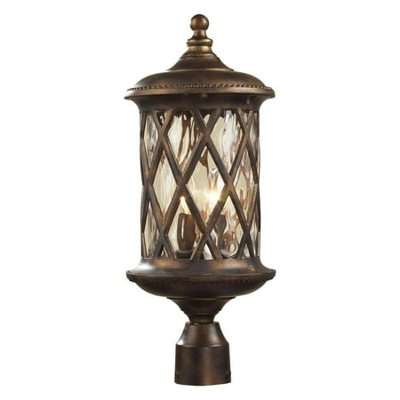 - Elk Lighting Barrington Gate Post Light - 22H in. Hazelnut Bronze