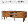 thumbnail image 7 of Modern 63" TV Stand for TVs up to 70" with Geometric-patterned Acorn, 7 of 7
