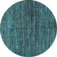 thumbnail image 1 of Ahgly Company Indoor Round Oriental Light Blue Modern Area Rugs, 8' Round, 1 of 4