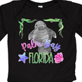 thumbnail image 4 of Inktastic Palm Bay Florida Cute Swimming Manatee Boys or Girls Long Sleeve Baby Bodysuit, 4 of 5