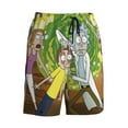 thumbnail image 4 of Rick And Morty Mens Swim Trunks Quick Dry Board Shorts With Mesh Lining, Beach Shorts Swimwear Bathing Suits, 4 of 7