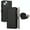 Black, variant on Fit for iPhone 13(6.1)/14(6.1) PU Leather Magnetic Snap Flip Zipper Strap Wallet Phone Case