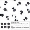 thumbnail image 4 of 1Box 24pcs 6 Styles Electrophoresis Black Stainless Steel Stud Earring Flat Round with Textured Stud Earring with Ear Nuts and Loop for DIY Earrings Craft Making 1.4mm Hole, 4 of 7