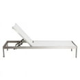thumbnail image 2 of Pangea Home Chaise Longue en Aluminium Réglable en Hauteur en Blanc, 2 of 5