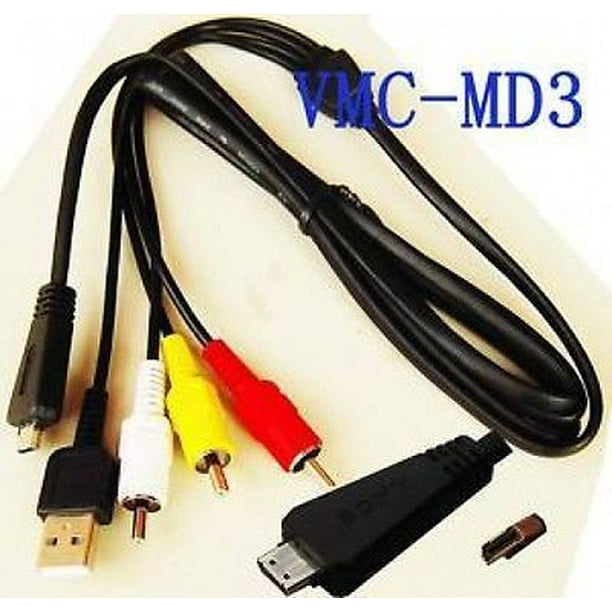kaping roddel Verhogen USB/AV multi-use terminal Cable for Sony VMC-MD3 VMCMD3 - Walmart.com