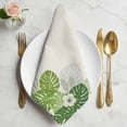 thumbnail image 2 of Tropical Palm Leaves Cloth Napkins, Summer Green Botanical Leaf Plants Washable and Reusable Dinner Napkins Set of 6, Table Napkin for Kitchen Party Birthday Wedding Hotel Housewarming 20"x20", 2 of 9