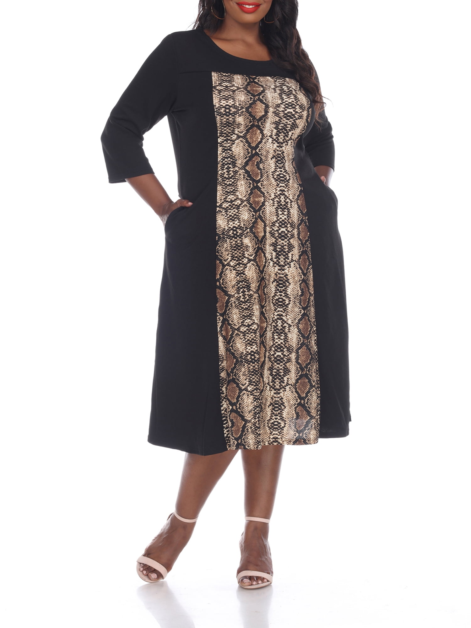 walmart white plus size dresses