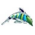 thumbnail image 1 of Blue/Green Dolphin Glass Figurine, 1 of 1