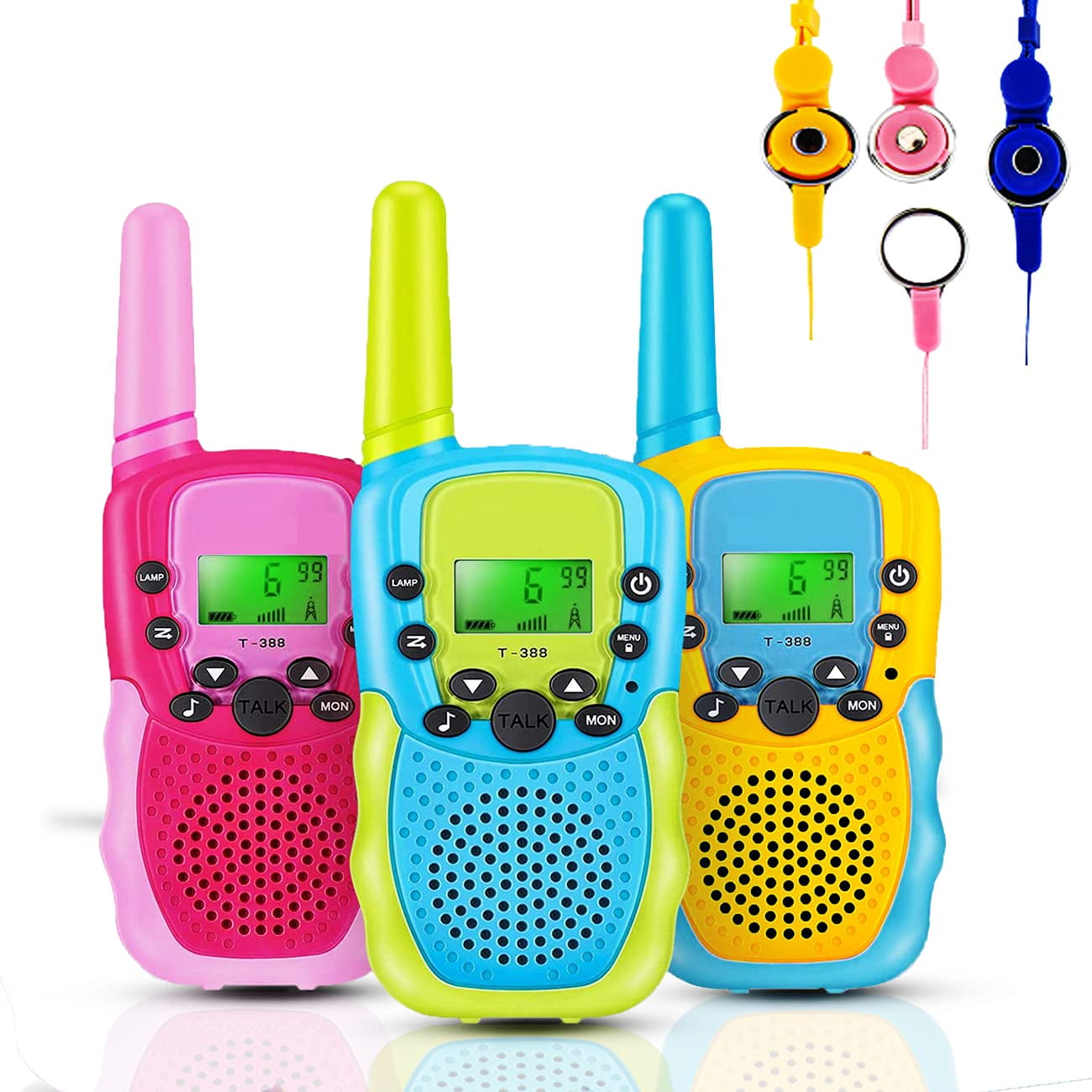 Long Range Walkie-talkies, Kids Walkie Talkies, Mile Outdoor Way Radios  Game Toys with Flashlight, 22 Channels, Gifts for Boys Girls to Camping  Hiking Adventure (3 Pack)