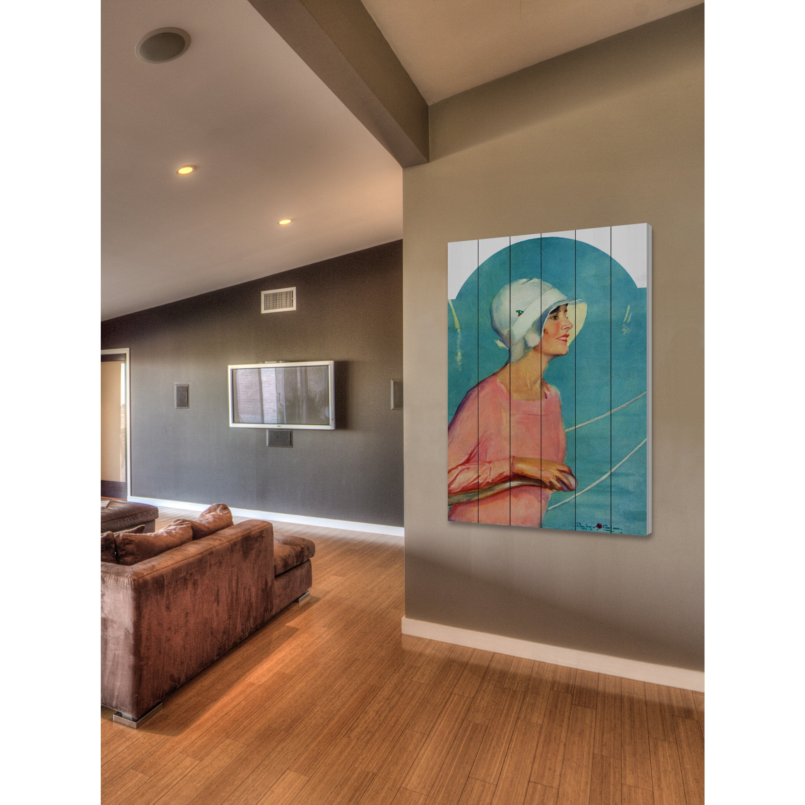 Marmont Hill "Sailing Attire" Painting Print on White Wood