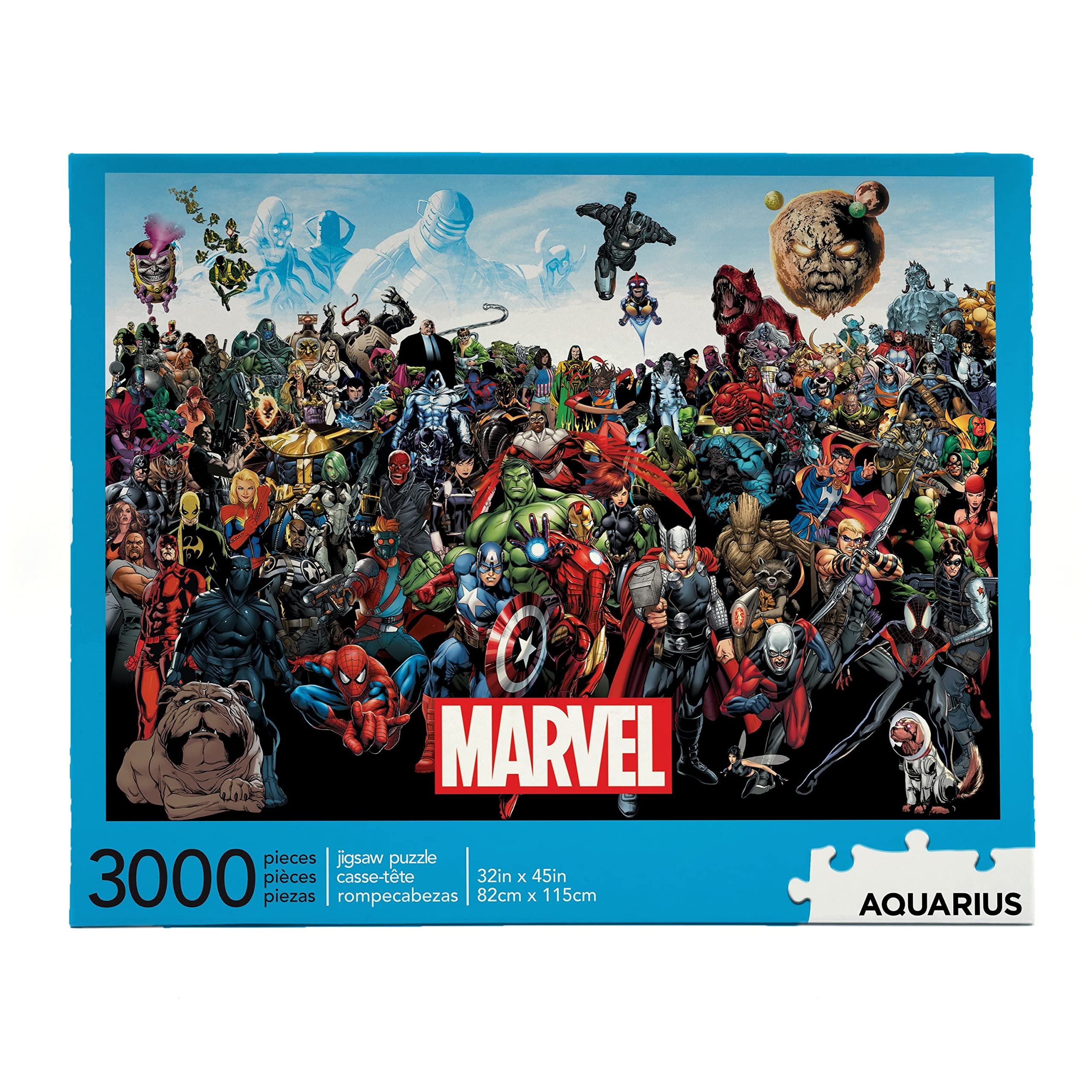 Rompecabezas DE 3000 piezas AQUARIUS Marvel Puzzle Cast Walmart