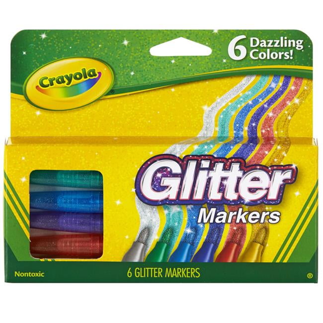Crayola BIN588629-3 Glitter Markers - Pack of 3