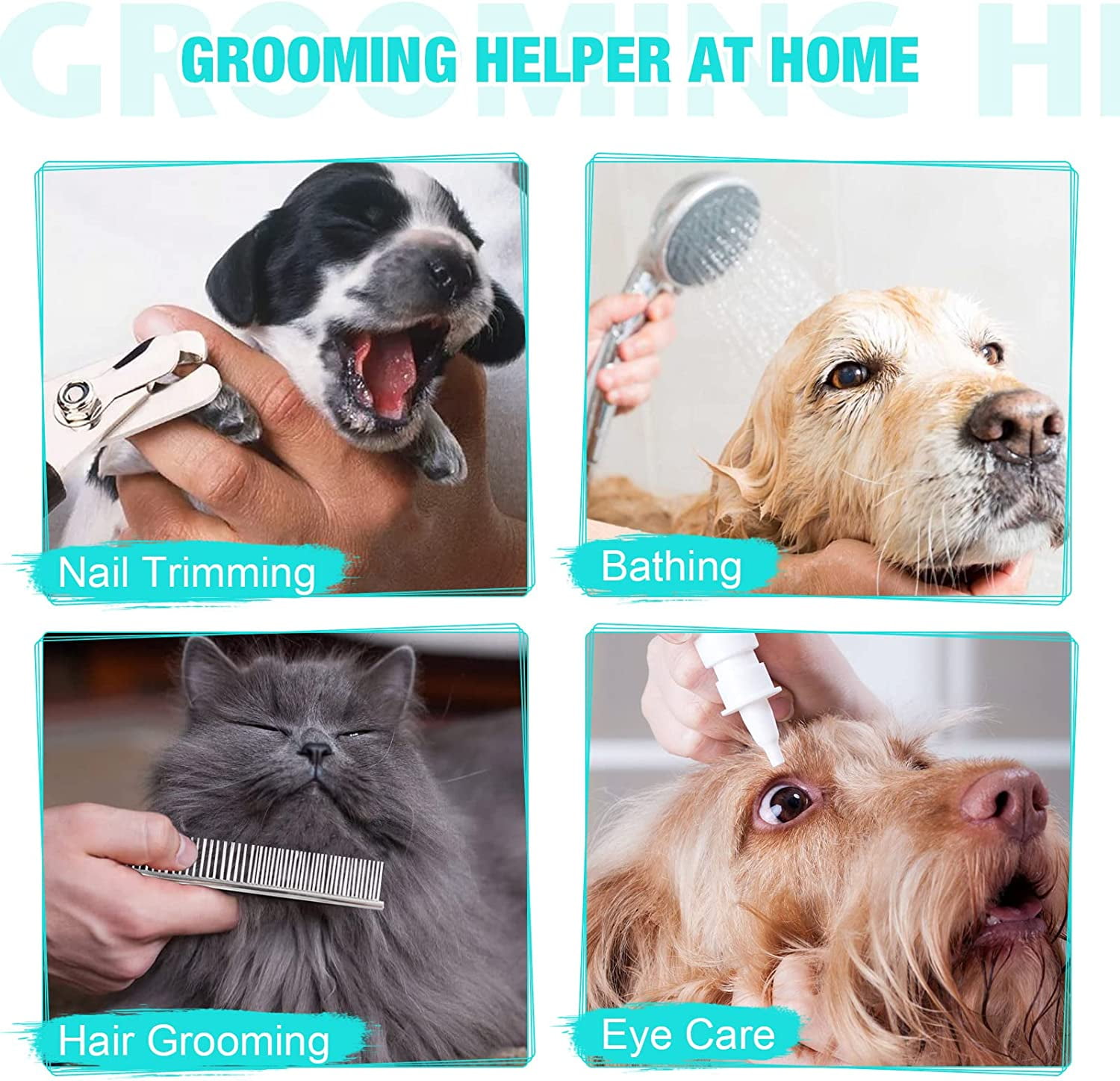 Cat Grooming Hammock - Dog Grooming Harness with Nail Trimming Feature (XS, 15lb), Dog Sling for Nail Clipping