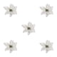 thumbnail image 3 of Billuyoard Pack of 10 Christmas Glitter Flowers Heads Decoration Artificial Household Large Ornament Simulation Flower Farmhouse Type2 NO2, 3 of 6