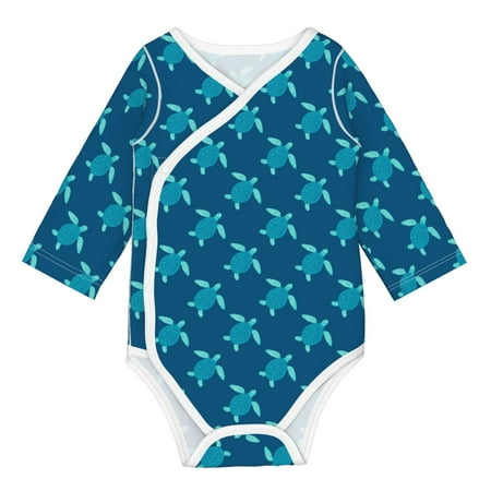 

Coaee Cute Turtle for Soft Cotton Baby Long-Sleeve Bodysuit Girls Boys Bodysuit Romper