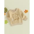 thumbnail image 3 of Liacowi Toddler Boys Girls Halloween Sweatshirts Kids Halloween Costume Long Sleeve Crew Neck Pumpkin Print Pullovers Tops Baby Fall Winter Clothes 6M-4T, 3 of 8