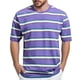 thumbnail image 1 of Tops para hombre, blusas y camisas de cuello redondo y manga corta para hombre, top casual de verano para hombre, top/camisa de cuello redondo y manga corta con solapa y estampado a rayas para hombre,, 1 of 2