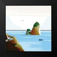 thumbnail image 2 of Arctic Frame 20x20 Black Modern Framed Museum Art Print Titled - Illustrated Italian Landscape VI, 2 of 5