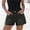 c01Black, variant on Denim Shorts for Women with Pockets Trendy Pull On Baggy Wide Leg Elastic Waist Stretchy Summer Jean Shorts Pants Black S