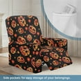 thumbnail image 3 of Xixirimido Funny Skulls Daisy Pattern Recliner Chair Covers 4-Pieces Stretch Lazy Boy Recliner Covers with Pocket Reclining Slipcovers Soft Sofa Slipcover Furniture Protector for Pets Kids, 3 of 8