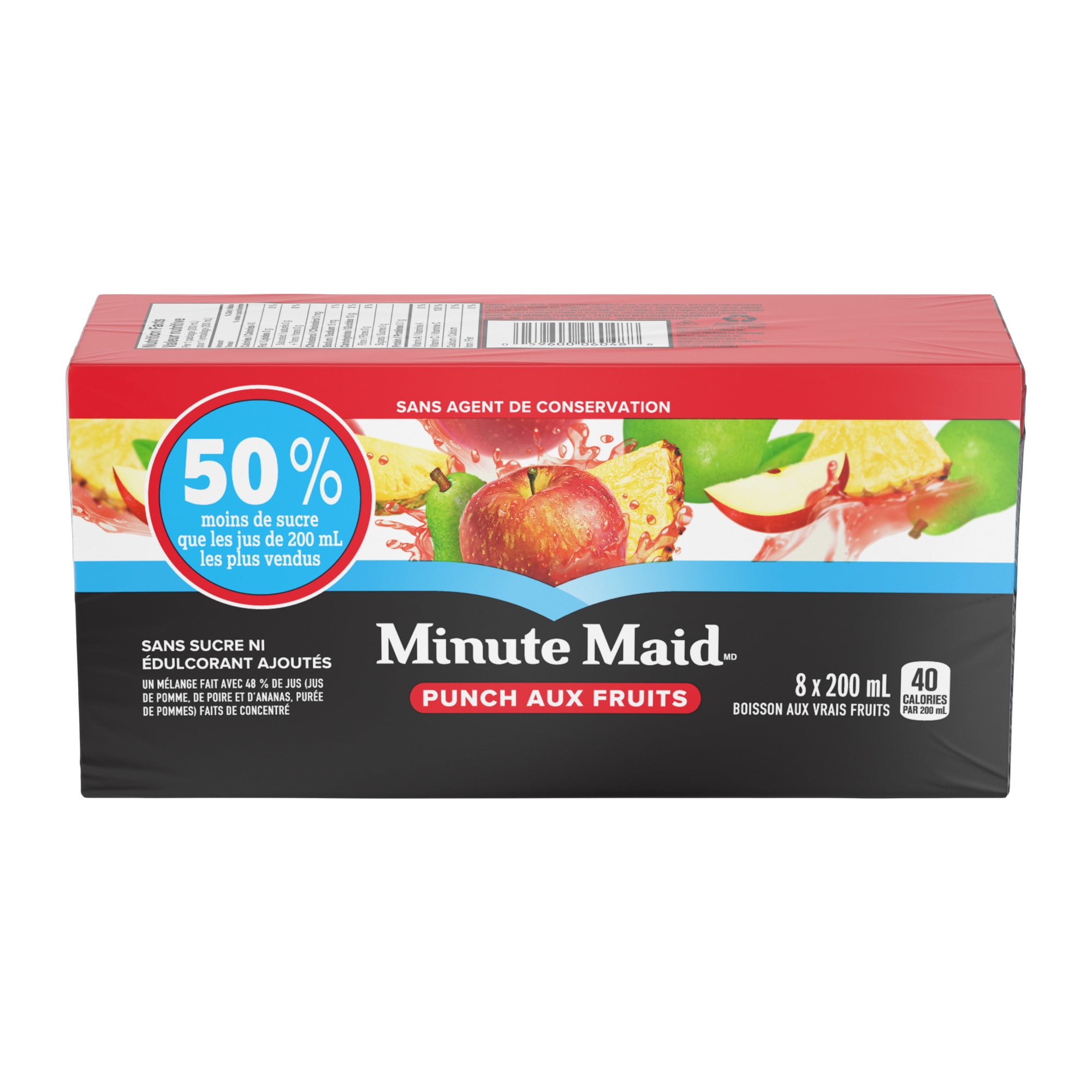 Minute Maid Fruit Punch Cartons, 200 mL, 8 Pack, 200 x mL