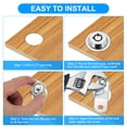 thumbnail image 6 of 1/8 Inch Cabinet Locks with Iron Key, Cam Replacement Lock Cylinder Toolbox Lock Keyed Alike, Silver 2 Pack, 6 of 8