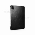 thumbnail image 3 of ICARER Retro Tri-fold Genuine Leather Smart Case Shell Compatible For iPad Pro 12.9 (2022) / (2021) / (2020) / (2018), 3 of 5