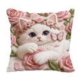 thumbnail image 2 of Uuiauoio Kitten Pillow Covers 15.75x15.75 Inch Cute Cat Throw Pillow Cases Lovely Animals Lover Cushion Cover for Sofa Couch Home Decor, 2 of 6