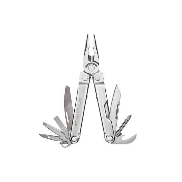 LEATHERMAN, Bond Multi-Tool - 14 Tools for Outdoor & Camping, Stainless Steel
