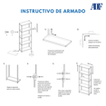 thumbnail image 5 of Estante Organizador de Ensamble Anaquel Metálico Ajustable Uso Rudo Rack con 5 Repisas 190x84x30 cm Multiusos Color Negro ADF Estantería ADF-3N, 5 of 5