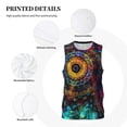 thumbnail image 3 of Honeii Mandala Colorful print basktball shirt for men and women, Unisex basketball jersey for Theme party-Medium, 3 of 6