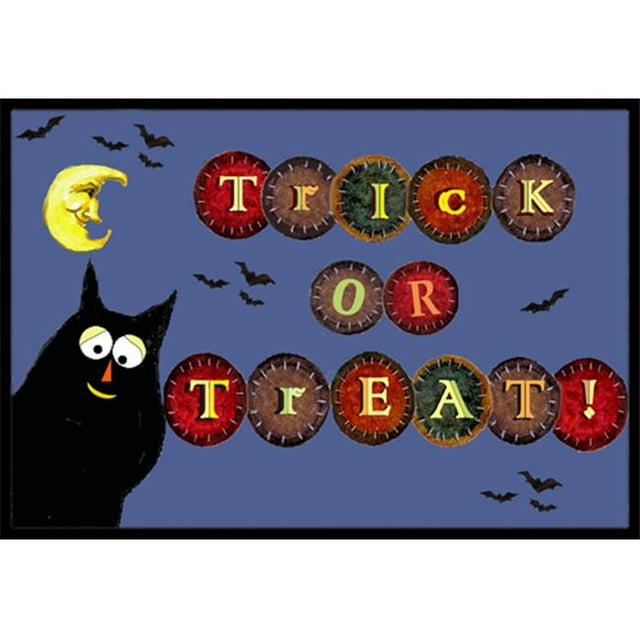 Carolines Treasures PJC1073JMAT Bonbons et Sort Kitty Halloween Tapis Intérieur et Extérieur - 24 x 36 Po