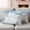 Blue, gray, variant on Brown Coastal Outdoor Waterproof Throw Pillow Covers 26x26 Set of 2, Teal Grey Sea Coral Starfish Nautical Decorative Pillowcases Cushion Pillowcase for Couch Sofa Patio Outside Pillow Protector