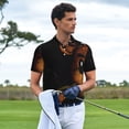 thumbnail image 4 of Lsque Five Nights At Freddy'S Pattern Golf Shirts for Men Dry Fit Print Moisture Wicking Performance Short Sleeve Polo Shirt-X-Large, 4 of 7