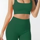 thumbnail image 2 of Conjunto de 2 uds de sujetador de yoga corto de nailon para mujer, pantalón corto (M correas de hombro verde oscuro) Sywqhk Para Estrenar, 2 of 5