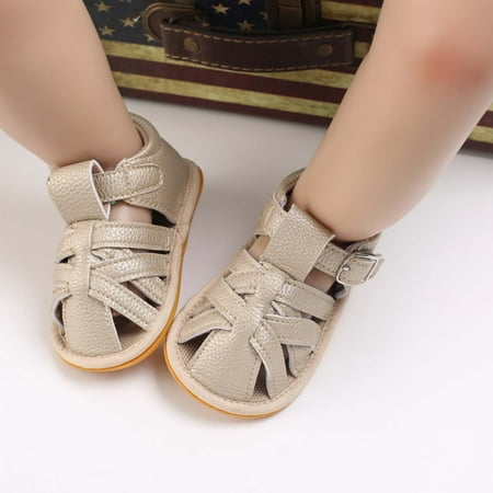 

Egmy toddler Baby Girls and Boys Cute Sandals Printed Soft Sole Cutout Sandals