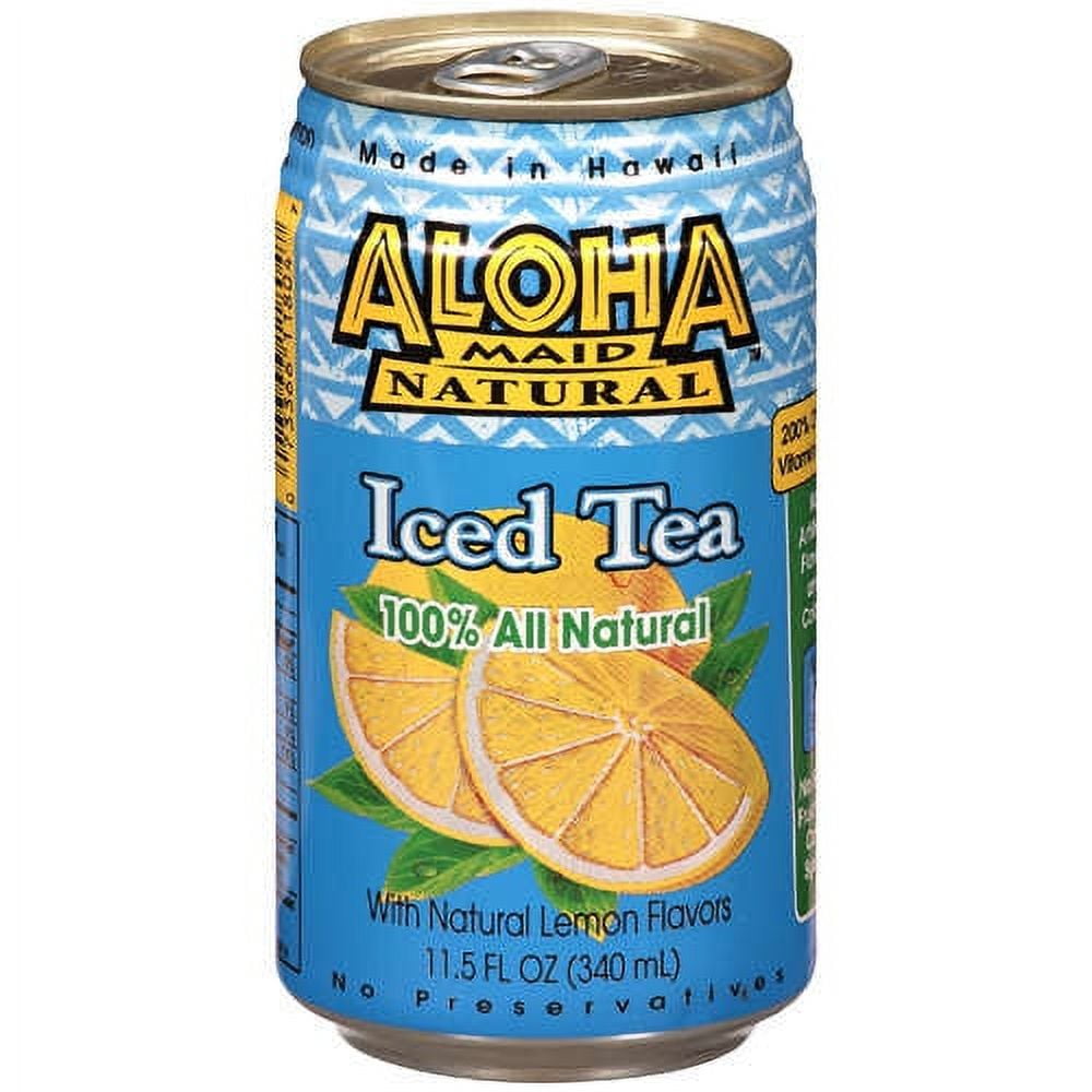 ALOHA　レモンボトル×２本　＊先行販売 ALOHA MAID Iced Tea With Lemon, 11.5 FZ - Walmart.com