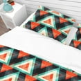 thumbnail image 4 of Designart 'Colored Polygons' Bohemian & Eclectic Duvet Cover Set, 4 of 4