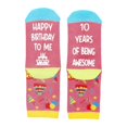 thumbnail image 2 of Eoperou Unisex Birthday Socks - Letter Print Mid-tube Thick Keep Warm Floor Socks, Hidden Blessing Design Anti-slip Knitted Daily Wear Sport Socks, 2 of 8